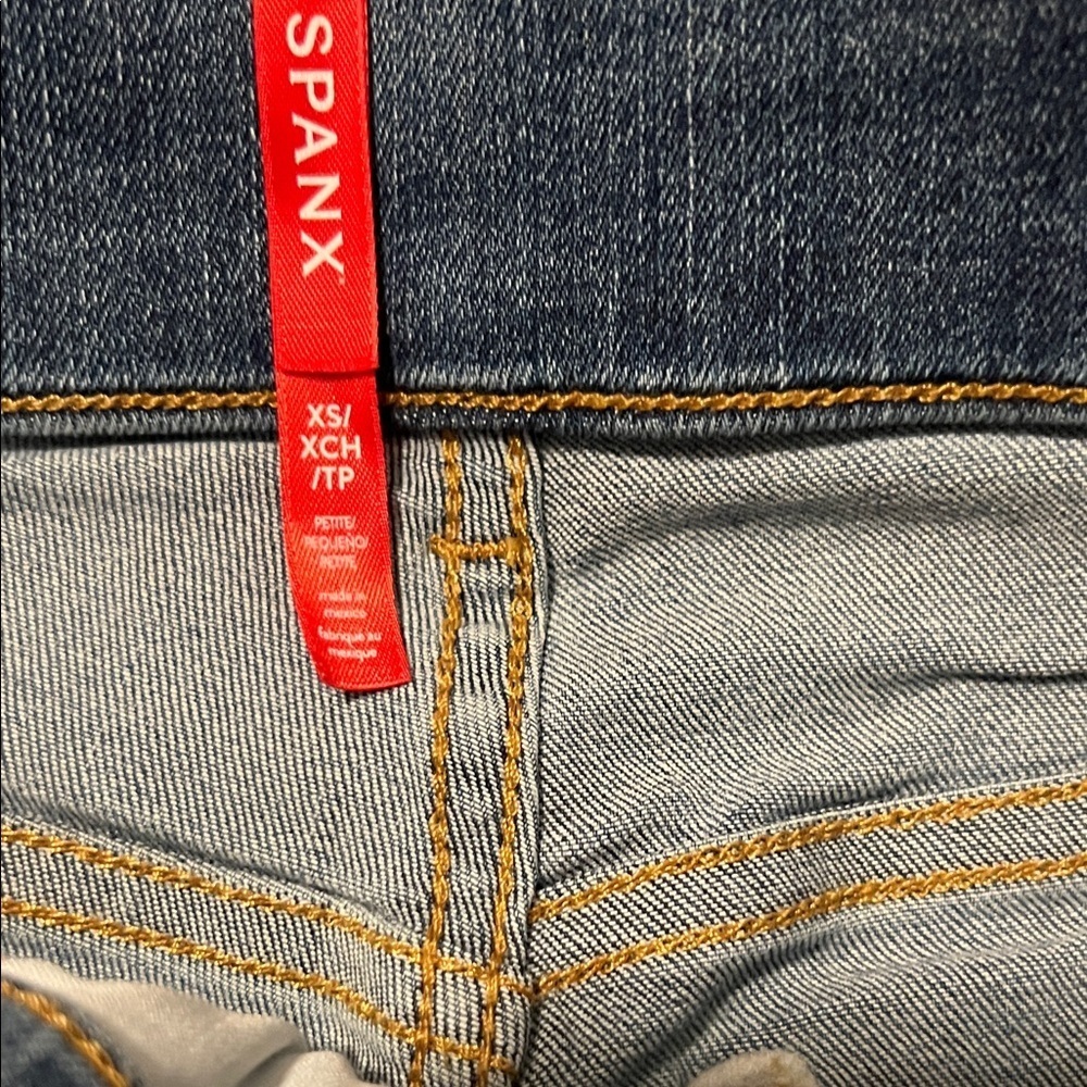 SPANX Women's Flare Jeans in Blue SIZE XS - Picture 2 of 7